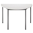 Půlkruhový jednací stůl Tyler, 120 x 74 cm
