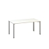 Kancelářský stůl Alfa 200, 160 x 80 x 74,2 cm, rovné provedení, dezén bílá