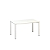 Kancelářský stůl Alfa 200, 140 x 80 x 74,2 cm, rovné provedení, dezén bílá, RAL9010