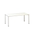 Kancelářský stůl Alfa 200, 180 x 80 x 74,2 cm, rovné provedení, dezén bílá, RAL9010