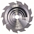 Bosch - Pilový kotouč Optiline Wood 160 x 20/16 x 2,6 mm, 12