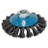 Bosch - Kuželový ocelový kartáč 100 mm, 0,5 mm, 12 mm, M14