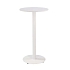 Barový stůl New Line, bílý/bílý, kulatá základna