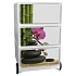 Mobilní kontejner Manutan Expert Easy Office, 3 zásuvky, 64,2 x 39 x 43,6 cm, bambus