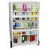 Mobilní kontejner Manutan Expert Easy Office, 4 zásuvky, 64,2 x 39 x 43,6 cm, knihovna