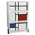 Mobilní kontejner Manutan Expert Easy Office, 4 zásuvky, 64,2 x 39 x 43,6 cm, čtverce