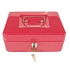 Přenosná pokladna, 3 přihrádky, červená