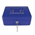 Přenosná pokladna, 3 přihrádky, modrá