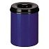 OHNIVZDORNÝ KOVOVÝ ODPADKOVÝ KOŠ 30 L MODRÝ