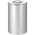Ohnivzdorný koš na papír 110 l stříbrný