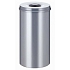 Ohnivzdorný koš na papír 50 l stříbrný