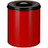 Ohnivzdorný koš na papír 80 l červený/černý
