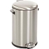 Odpadkový koš s nožním pedálem Belle Deluxe 12 l z matné nerezové oceli