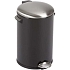 Odpadkový koš s nožním pedálem Belle Deluxe 12 l černý/matný nerez