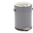 Odpadkový koš s nožním pedálem Belle Deluxe 5 l šedý – EKO