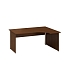 Ergo kancelářský stůl Alfa 100, 180 x 120 x 73,5 cm, pravé provedení, dezén ořech