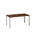 Kancelářský stůl Alfa 200, 160 x 80 x 74,2 cm, rovné provedení, dezén ořech