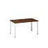 Kancelářský stůl Alfa 200, 140 x 80 x 74,2 cm, rovné provedení, dezén ořech, RAL9010