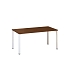 Kancelářský stůl Alfa 200, 160 x 80 x 74,2 cm, rovné provedení, dezén ořech, RAL9010