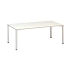 Konferenční stůl Alfa 420 s bílým podnožím, 200 x 100 x 74,2 cm, dezén bílá