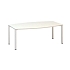 Konferenční stůl Alfa 420 s bílým podnožím, 200 x 110 x 74,2 cm, dezén bílá