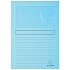 Složky na dokumenty Super s okénkem 160 g/m2, balení 100 ks, 22x31 cm, světle modrá