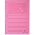 Složky na dokumenty Super s okénkem 160 g/m2, balení 100 ks, 22x31 cm, růžová
