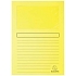 Složky na dokumenty Super s okénkem 160 g/m2, balení 100 ks, 22x31 cm, kanárkově žlutá