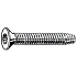 Závitořezný šroub se zápustnou hlavou s T-hvězdicí Ocel Pozinkované 6,3X65MM