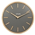 Nástěnné hodiny Orium Elegance Bois Gris, antracitové, průměr 30 cm