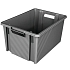 Plastový box NovaBac, 10 l, šedý