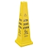 Vícejazyčný bezpečnostní kužel 91,4 cm žlutý