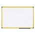 Magnetická bílá tabule Industry Maya, žlutý rám, 200 x 120 cm