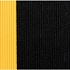 Protiúnavová průmyslová rohož Sof-Tred™ s rýhovaným povrchem, černá/žlutá, 90 x 100 cm
