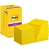 Bločky samolepicí Super Sticky Post-it®, žluté, 76×76 mm