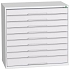Dílenská zásuvková skříň Bott Verso, 100 x 105 x 55 cm, 9 zásuvek, šedá-šedá