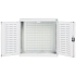 Závěsná skříňka Bott Cubio, zadní panel typu louvre, 100 x 105 x 32,5 cm , šedá-šedá
