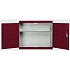 Závěsné skříňky Bott Cubio s perfopanely, 1 police, 70 x 80 x 32,5 cm, šedá-červená