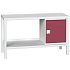 Dílenský stůl Bott Verso Weld, 91 x 150 x 60 cm, 1 skříňka, ocel, šedá-červená