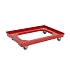 Plastová přepravní plošina, do 120 kg, červená