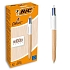 Sada 12 čtyřbarevných zasouvacích per 4 Couleurs Wood Style - BIC