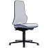 Rám pracovní antistatické ESD židle Neon Bimos 9560E, permanentní kontakt, kluzáky, modrá