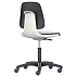 Pracovní židle Bimos Labsit  9123, opěrka s funkcí Flex 3D, potah Supertec, hliníkový kříž, bílá/antracit