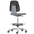 Pracovní židle Bimos Labsit 9125 s funkcí Flex 3D, potah Supertec, s podnožkou, hliníkový kříž, antracit