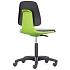 Pracovní židle Bimos Labsit  9123, opěrka s funkcí Flex 3D, potah Supertec, hliníkový kříž, zelená/antracit