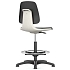 Pracovní židle Bimos Labsit 9121 s kluzáky, s podnožkou, polyuretan, antracit/bílá