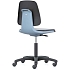 Pracovní židle Bimos Labsit  9123, opěrka s funkcí Flex 3D, polyuretan, plastový kříž, modrá/antracit