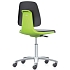 Pracovní židle Bimos Labsit  9123, opěrka s funkcí Flex 3D, polyuretan, hliníkový kříž, zelená/antracit