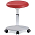 Pracovní stolička Bimos Labster 9107 s kolečky, koženka, červená