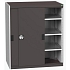 Dílenská skříň s posuvnými dveřmi, 120 x 105 x 65 cm, 3 police, šedá-antracit